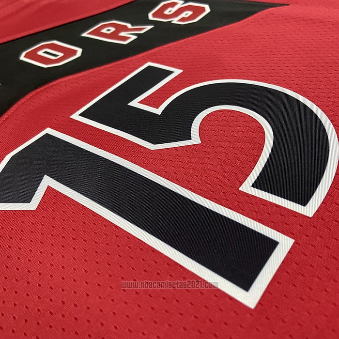 Camiseta Toronto Raptors Vince Carter #15 Icon 2022-23 Rojo